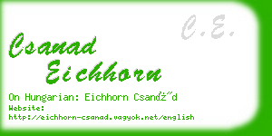 csanad eichhorn business card